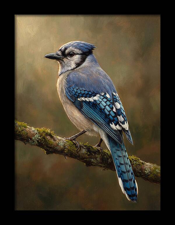 Majestic Blue Jay Display