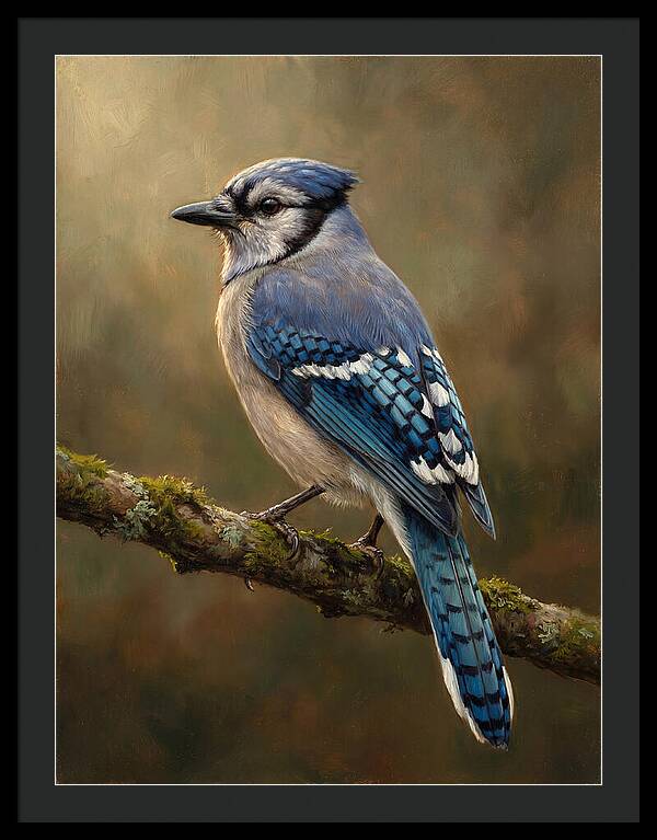 Majestic Blue Jay Display