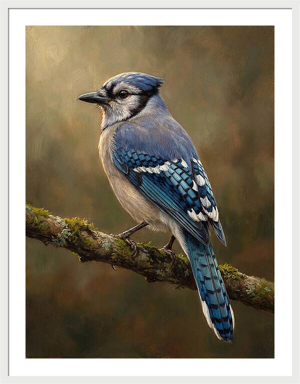 Majestic Blue Jay Display