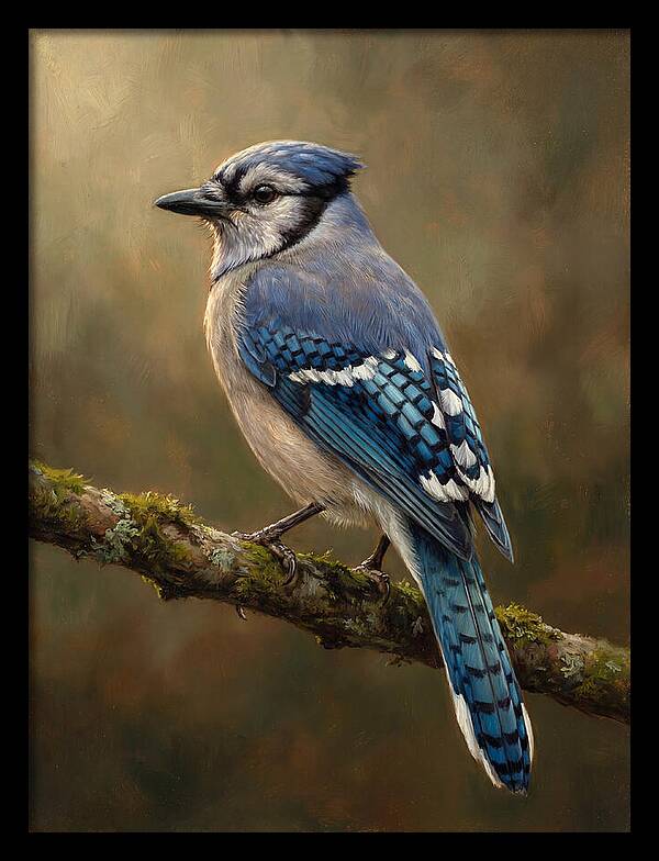 Majestic Blue Jay Display
