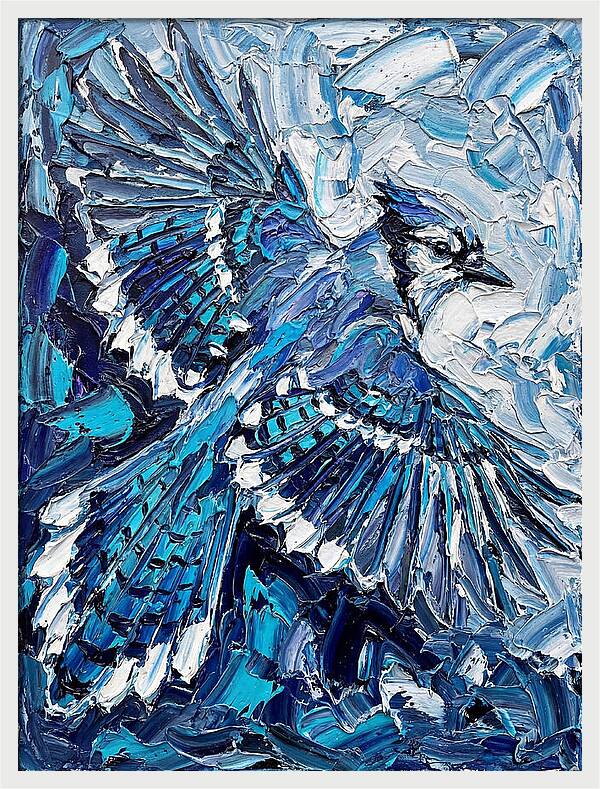 Majestic Blue Jay Soaring