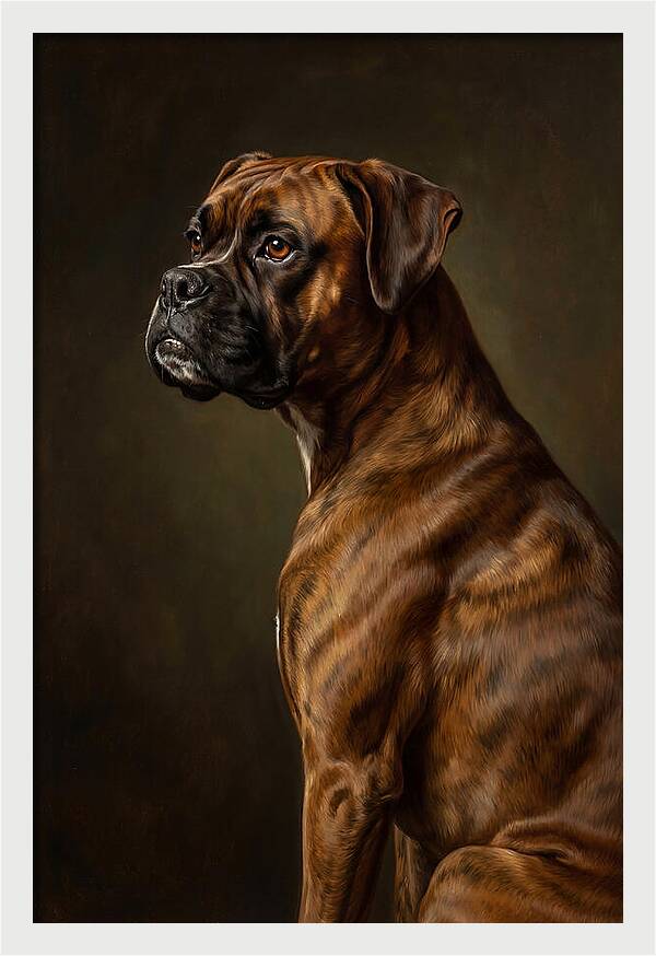 Majestic Boxer Canine Portrait