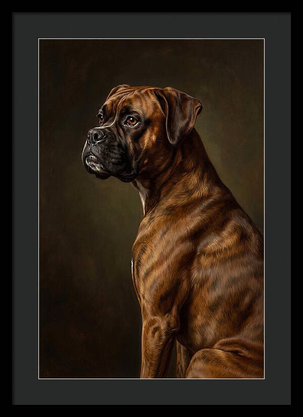 Majestic Boxer Canine Portrait