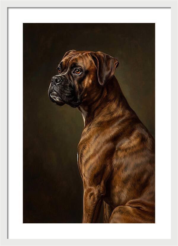 Majestic Boxer Canine Portrait