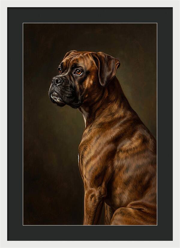 Majestic Boxer Canine Portrait