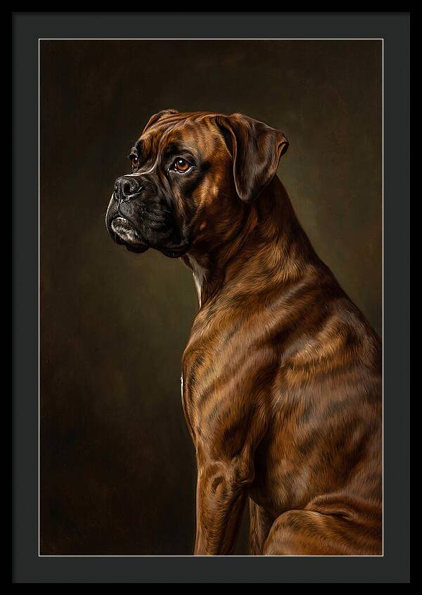 Majestic Boxer Canine Portrait
