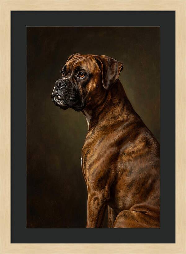 Majestic Boxer Canine Portrait