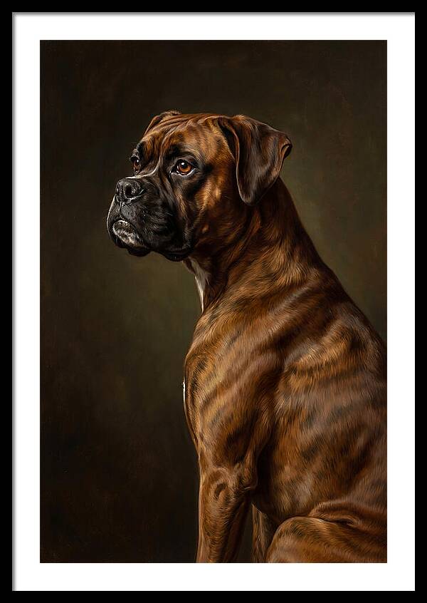 Majestic Boxer Canine Portrait