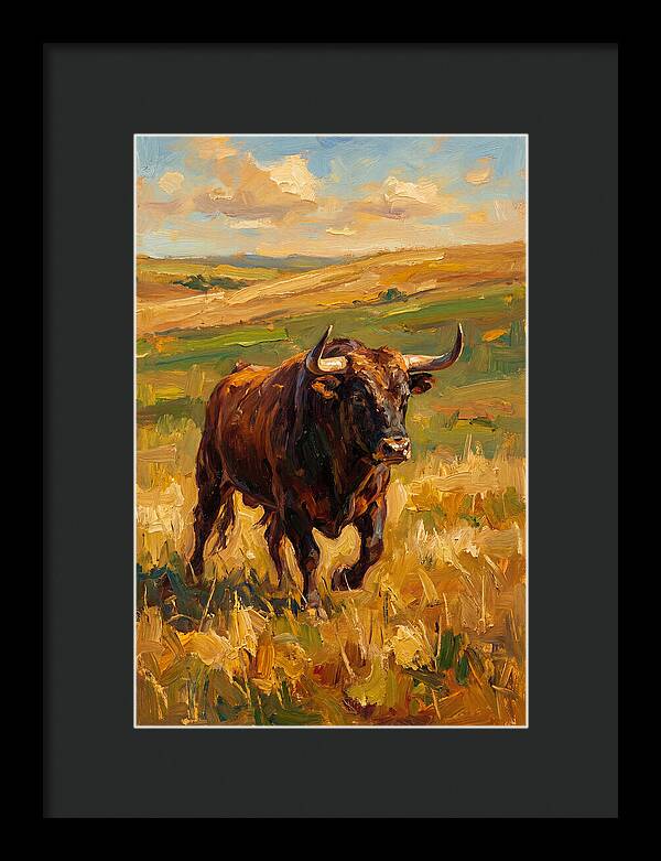 Majestic Bull In Pasture