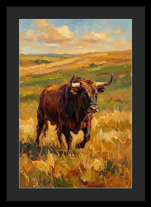 Majestic Bull In Pasture