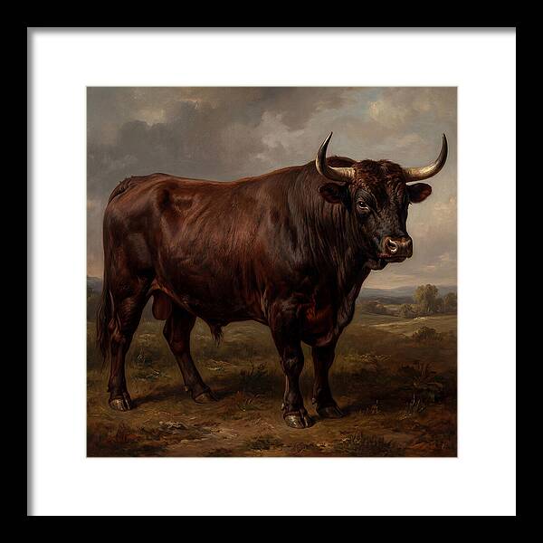 Majestic Bull In Realism