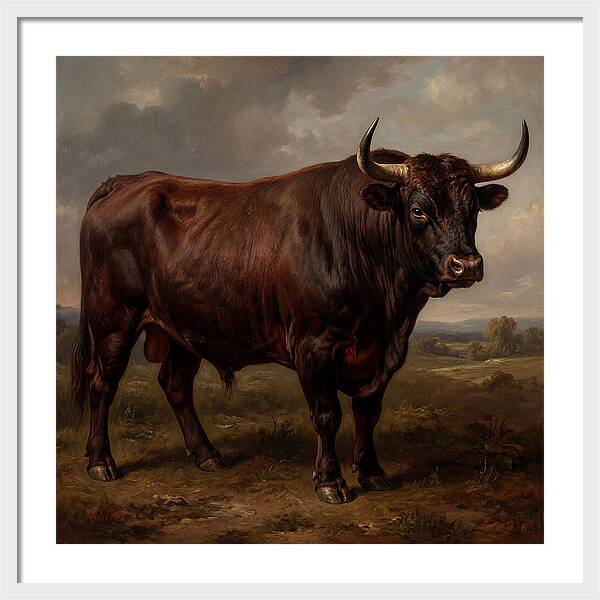 Majestic Bull In Realism
