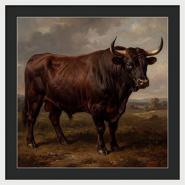 Majestic Bull In Realism