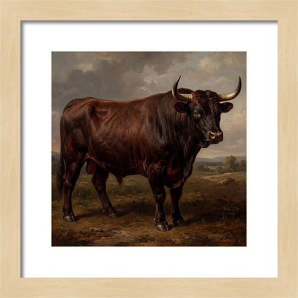 Majestic Bull In Realism