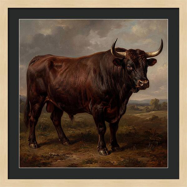 Majestic Bull In Realism