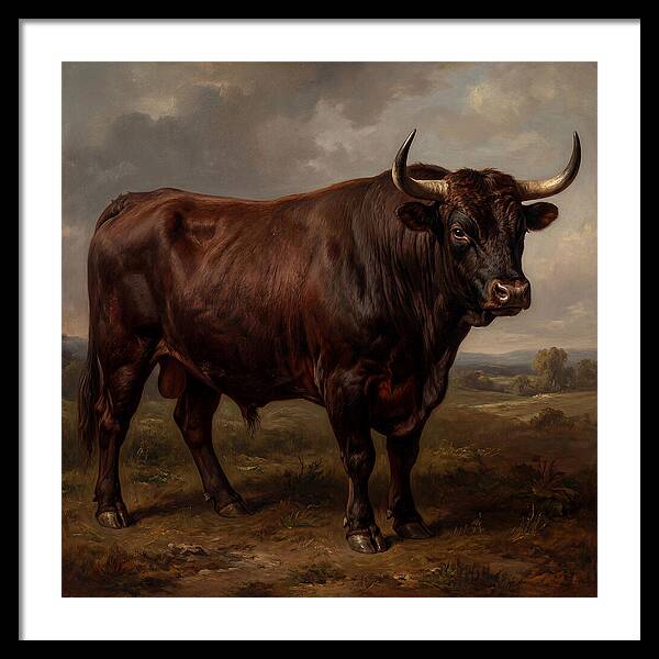 Majestic Bull In Realism