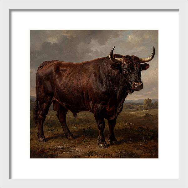 Majestic Bull In Realism