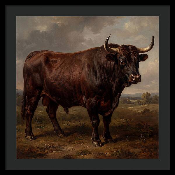 Majestic Bull In Realism
