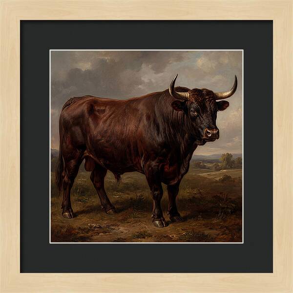 Majestic Bull In Realism