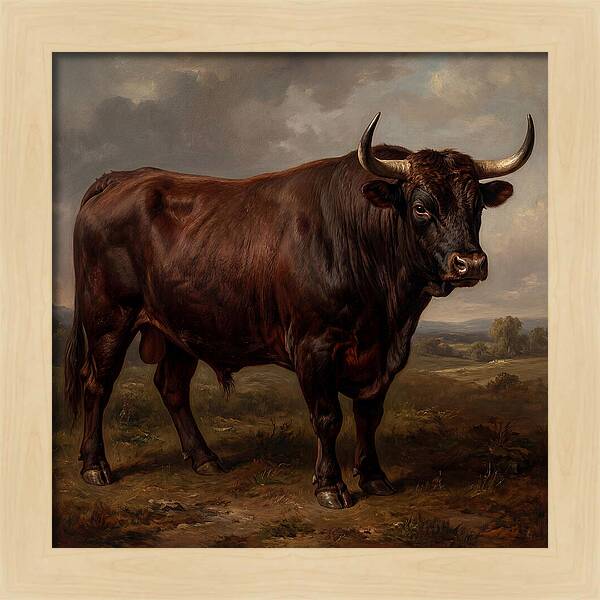 Majestic Bull In Realism
