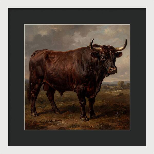 Majestic Bull In Realism