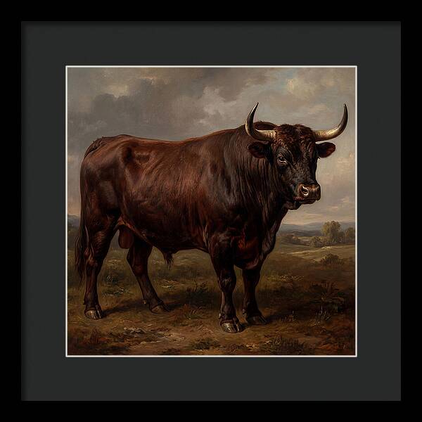 Majestic Bull In Realism