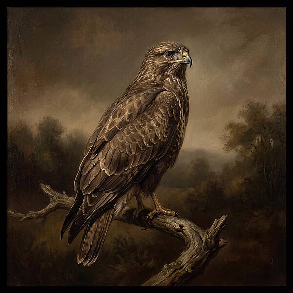 Majestic Buzzard Amongst Nature