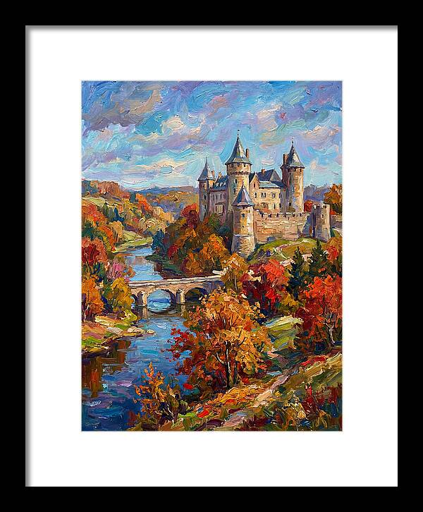 Majestic Castle Amidst Autumn Colors