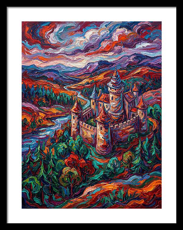 Majestic Castle Amidst Vibrant Landscape