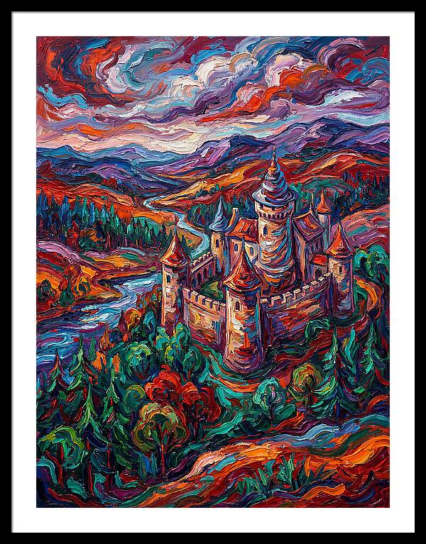 Majestic Castle Amidst Vibrant Landscape
