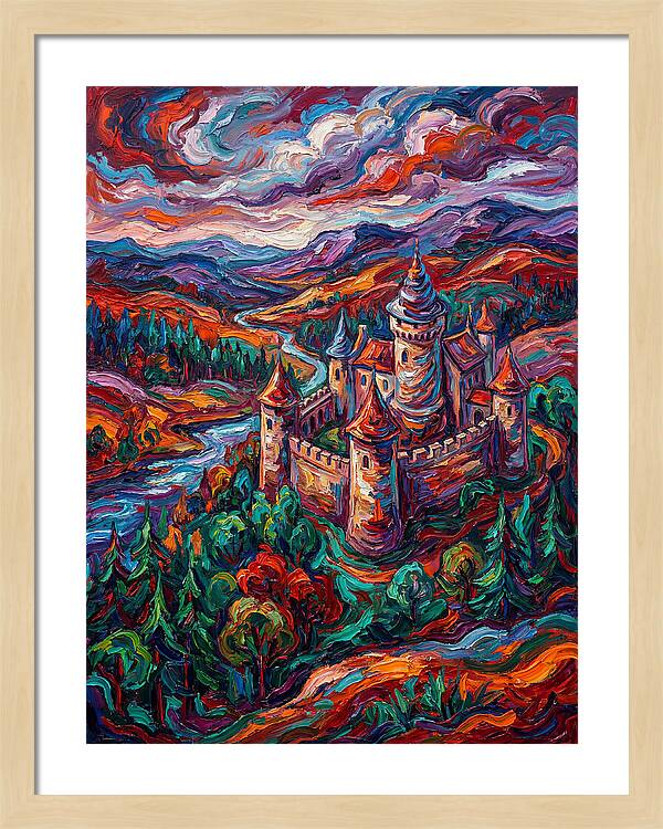 Majestic Castle Amidst Vibrant Landscape