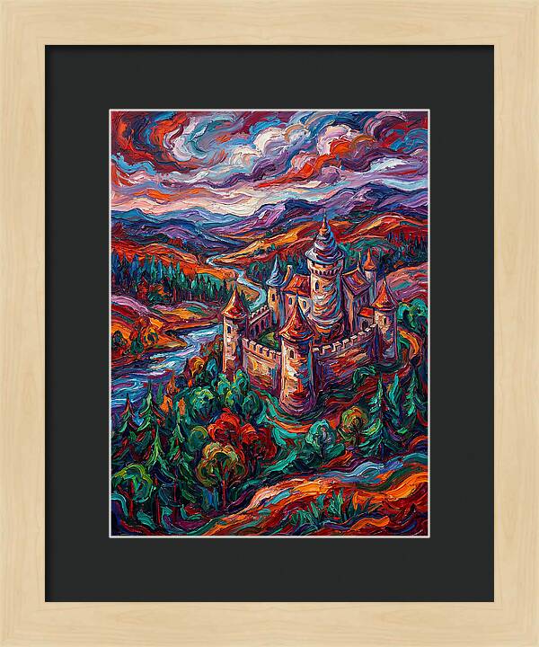 Majestic Castle Amidst Vibrant Landscape