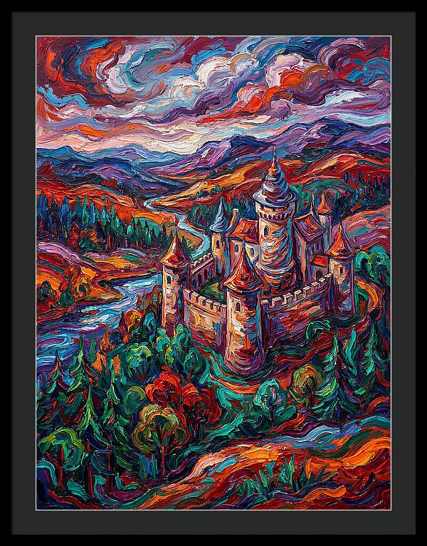 Majestic Castle Amidst Vibrant Landscape