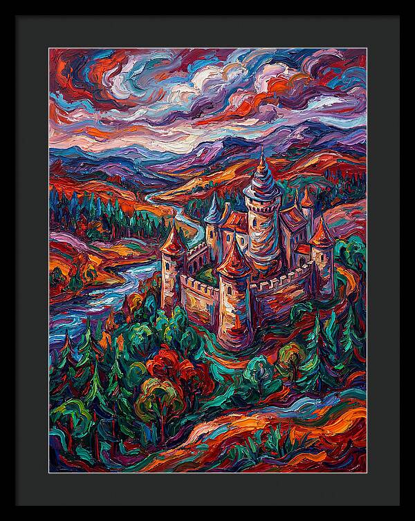 Majestic Castle Amidst Vibrant Landscape