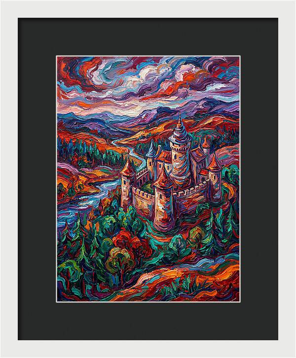 Majestic Castle Amidst Vibrant Landscape