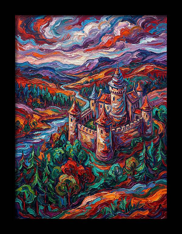 Majestic Castle Amidst Vibrant Landscape