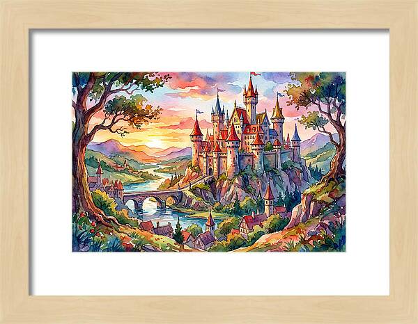 Majestic Castle At Sunset