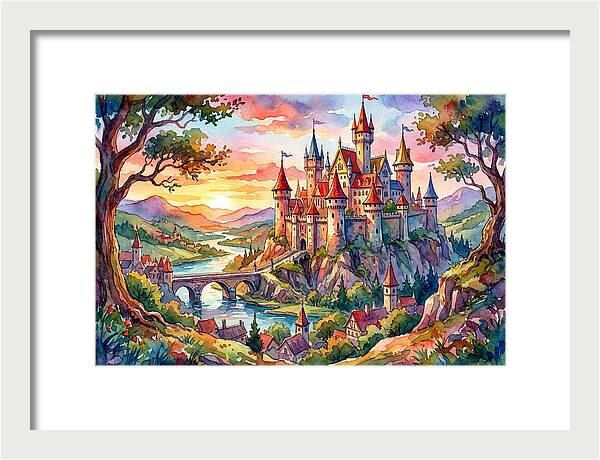Majestic Castle At Sunset