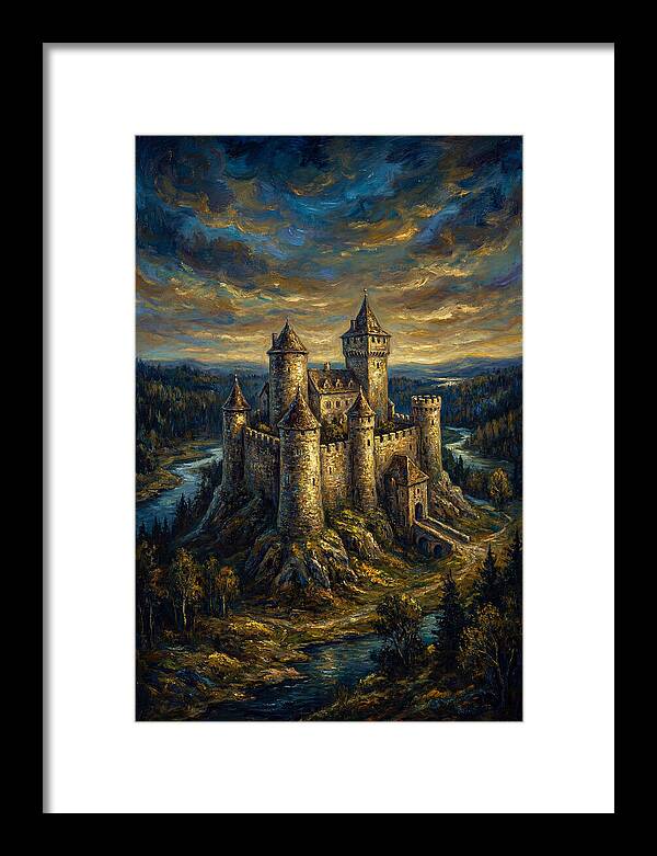 Majestic Castle Overlooking The Valley