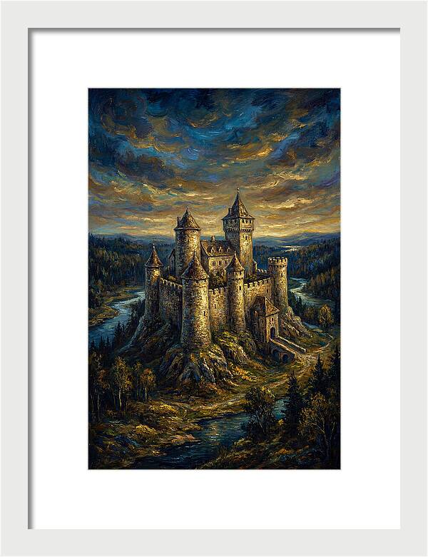 Majestic Castle Overlooking The Valley