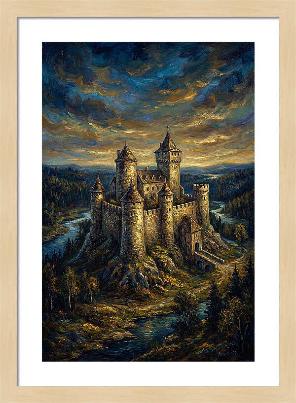 Majestic Castle Overlooking The Valley