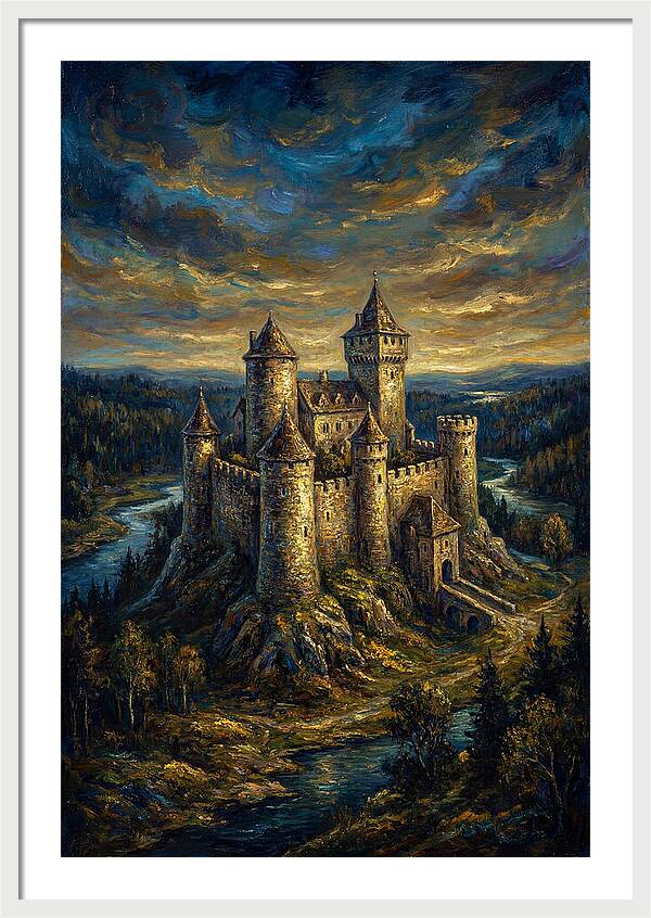 Majestic Castle Overlooking The Valley