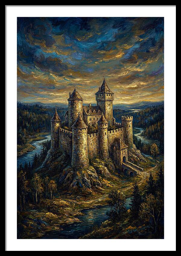 Majestic Castle Overlooking The Valley
