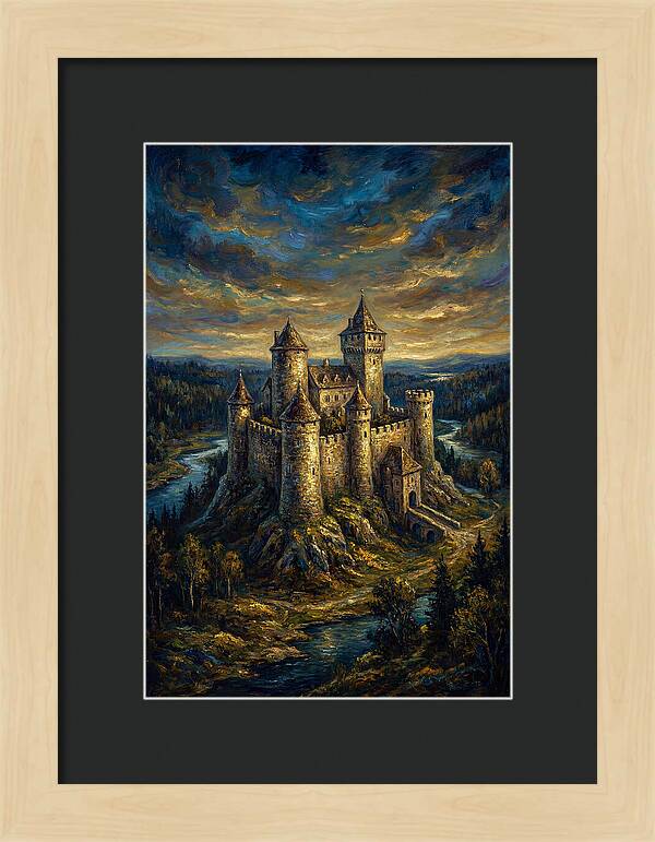 Majestic Castle Overlooking The Valley