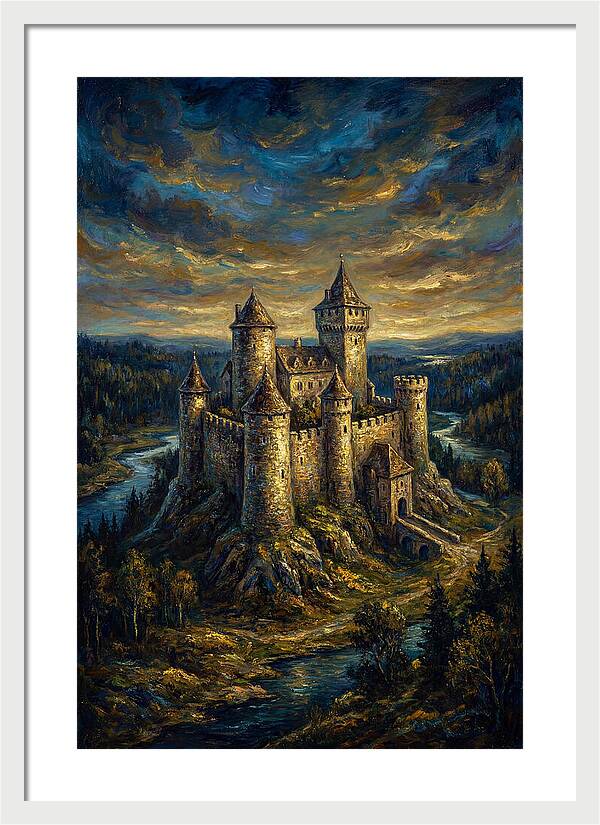 Majestic Castle Overlooking The Valley