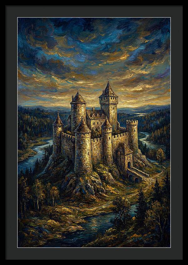 Majestic Castle Overlooking The Valley