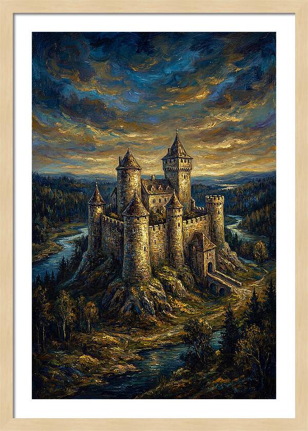 Majestic Castle Overlooking The Valley
