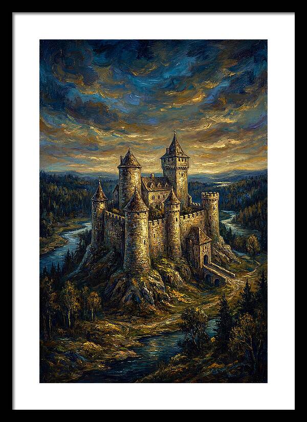 Majestic Castle Overlooking The Valley