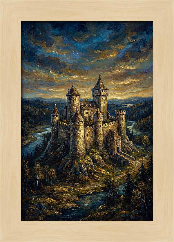 Majestic Castle Overlooking The Valley