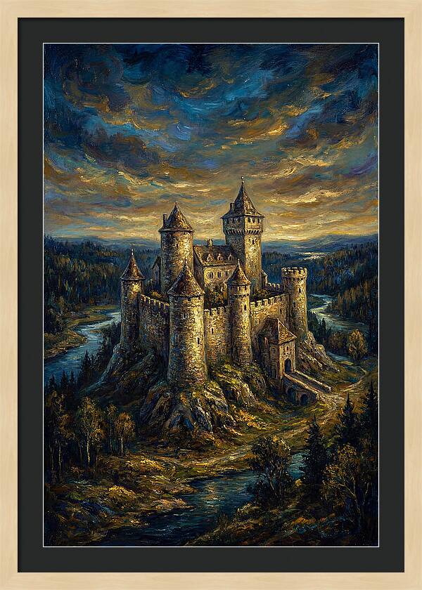 Majestic Castle Overlooking The Valley